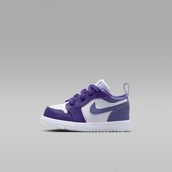Nike Air Jordan 1 Low ホワイト/パープル Jordan 1 Low Court Purple White Men's - 553558-500 - US